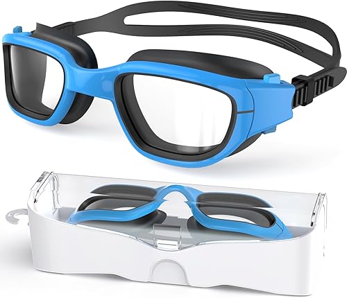 Gafas de natación para niños, gafas de natación para niños de 6 a 14 años, antivaho con protección UV para niños y niñas