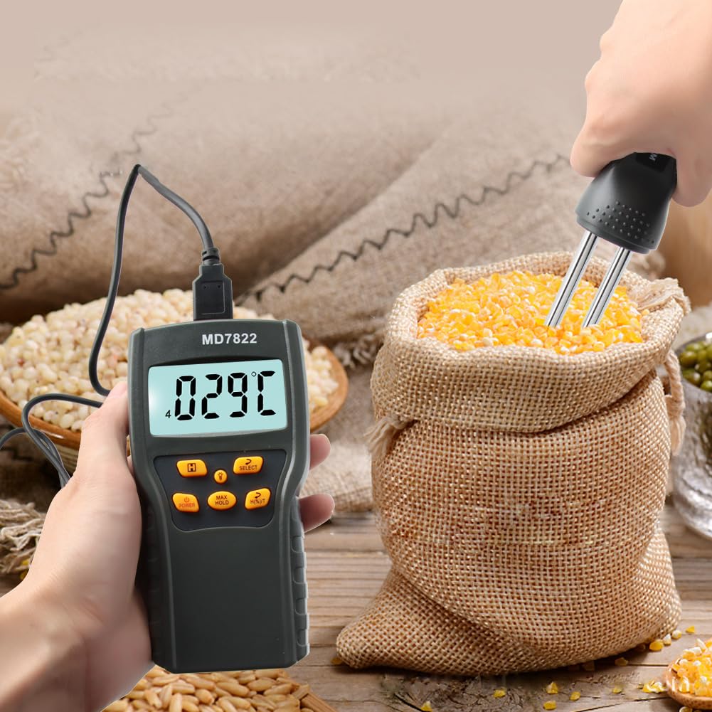 Probador de humedad digital profesional MD-7822 para granos, té, maíz