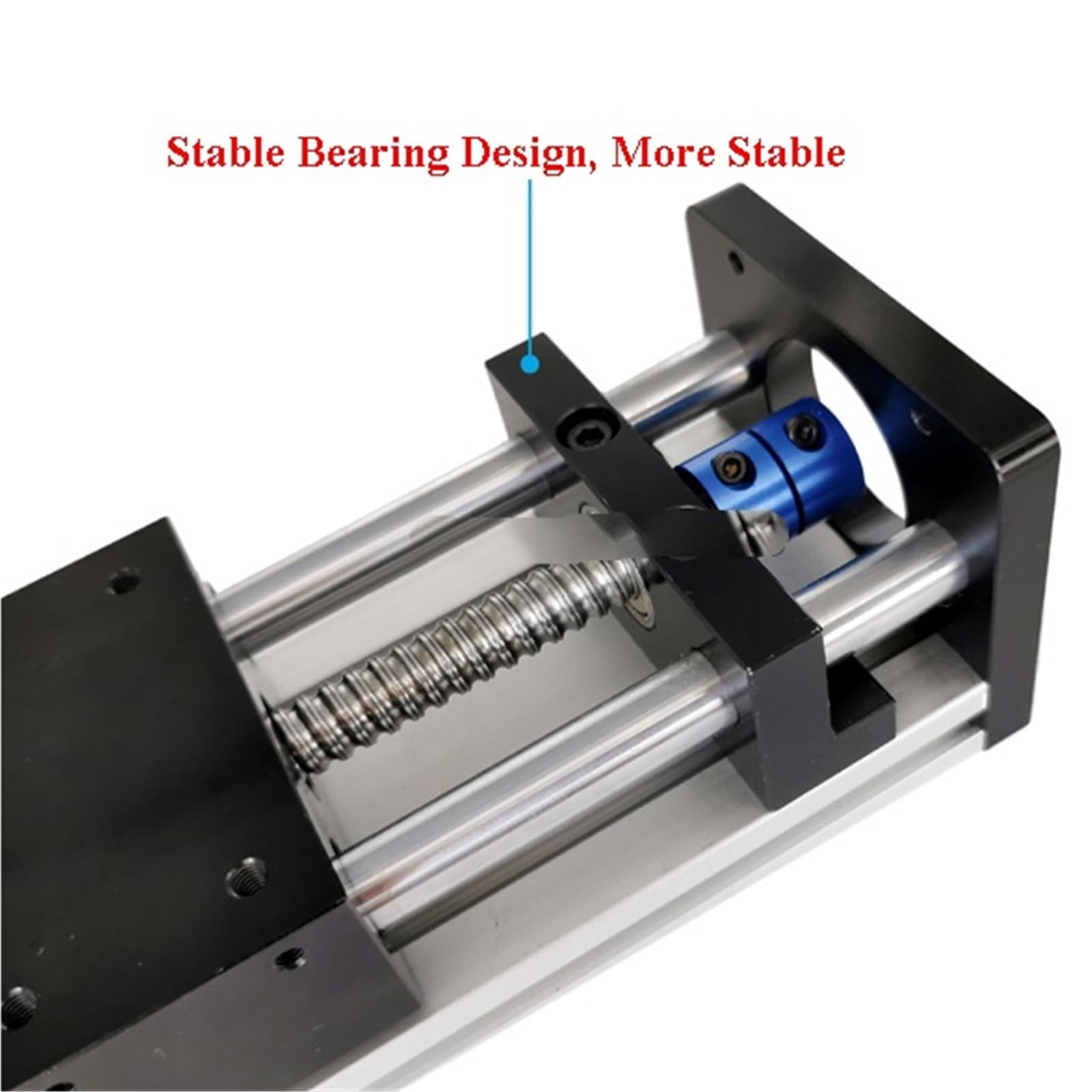 Dual Optical Axis Manual Sliding Table Rail Guide 400mm Effective Stroke Linear Guide Stage Rail Motion Slide Table Ball Screw Actuator Module 3D Printer