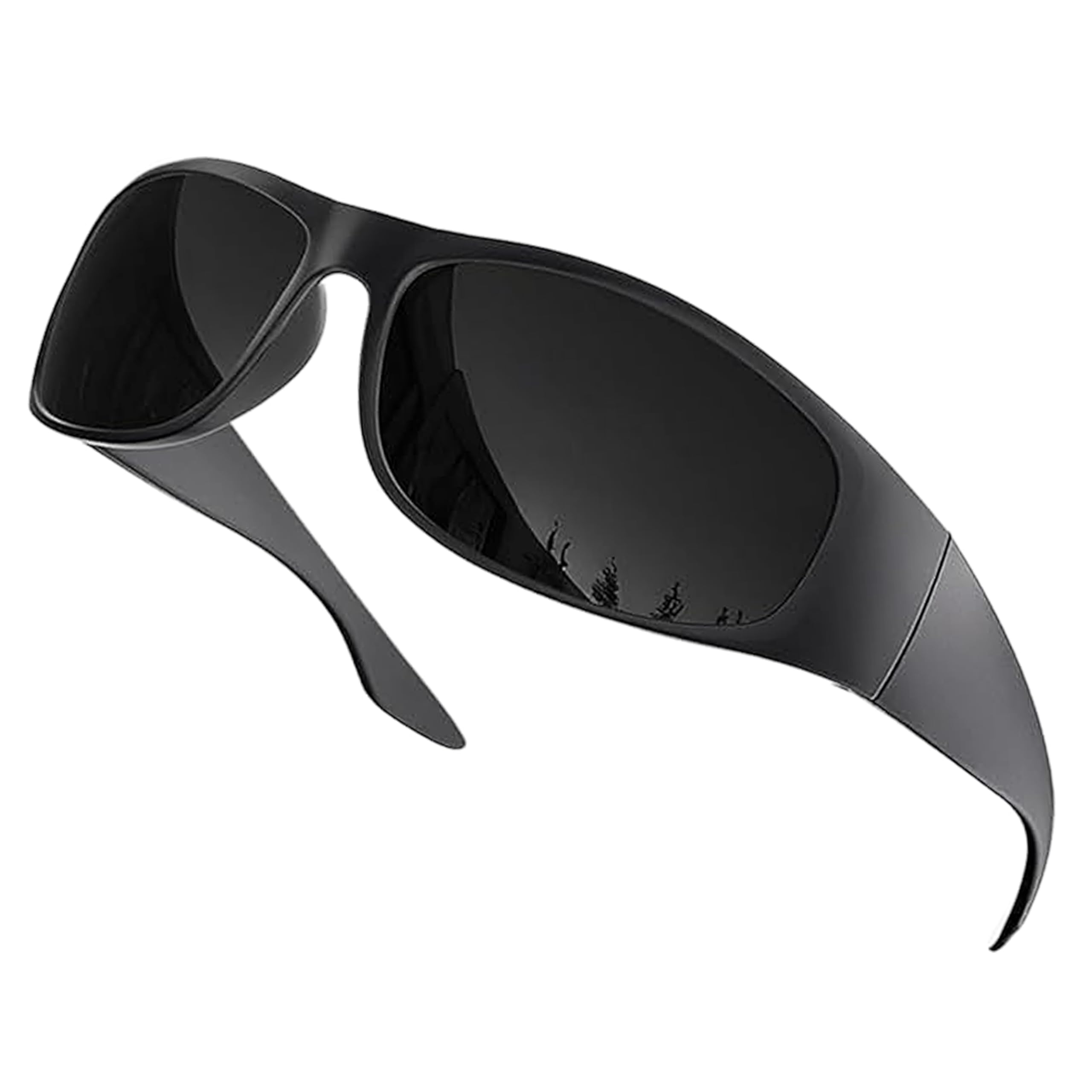 Super Dark CAT 4 Polarized Sunglasses Men Women Wrap Around