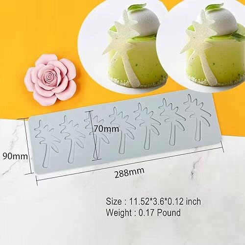 Miniatura 2 de Molde de encaje de hojas huecas 3D para fondant, molde de flores y caramelos, chocolate, azúcar, decoración de tartas, parte superior de cupcakes (C