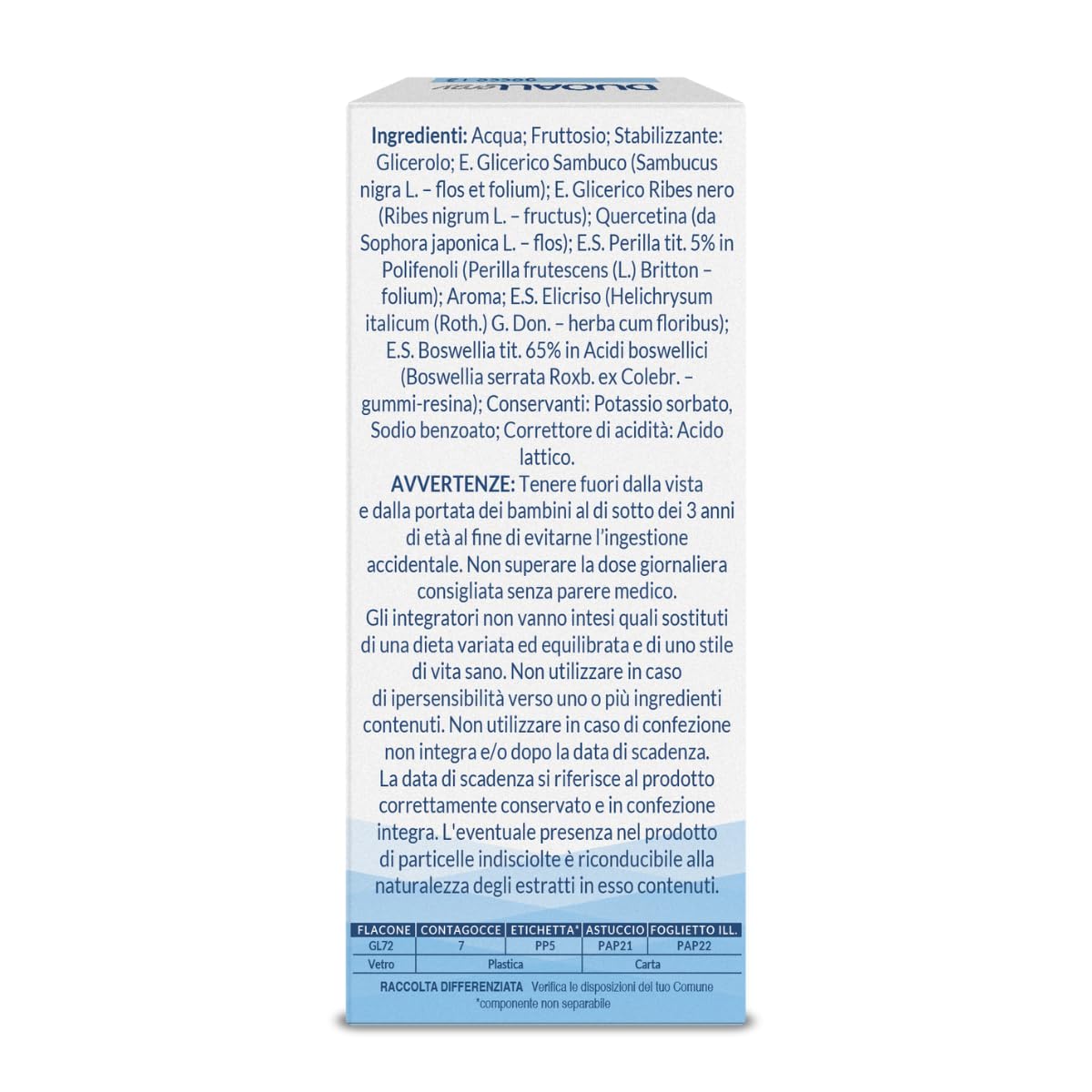 GPP | DUOALLERGY® GOCCE 3+, Integratore Alimentare Bambini 3+, Sambuco, Ribes Nero, Perilla, Elicriso, Boswellia, Quercetina, Supporta la Prevenzione e il Trattamento delle Allergie-Flacone 30ml