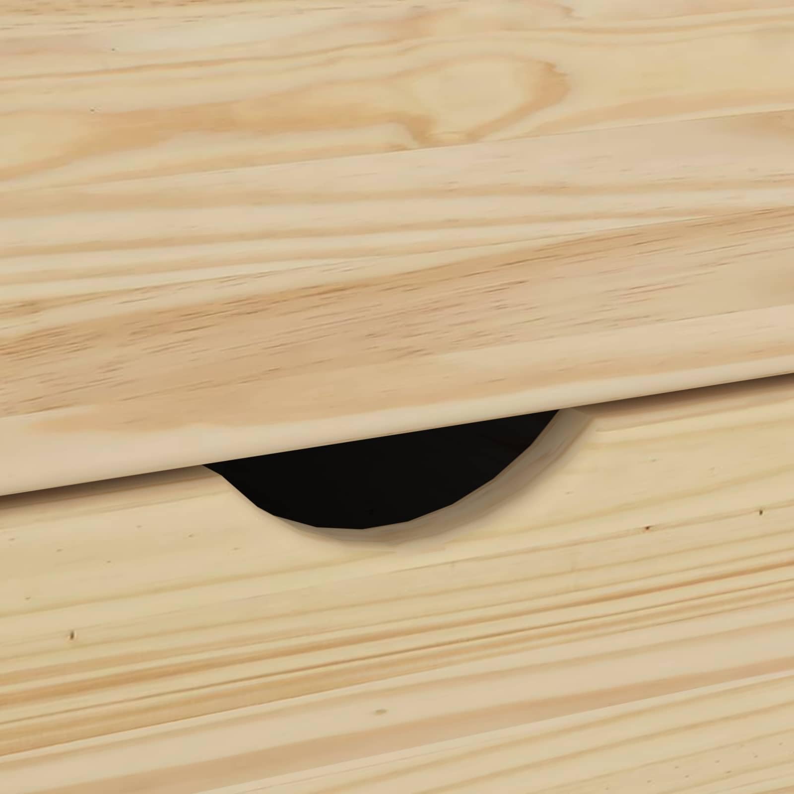 Armadietto portaoggetti in legno di pino massiccio, marrone, 34 x 39 x 61,5 cm, con 5 cassetti, per soggiorno, camera da letto, ufficio, corridoio e cucina, organizer versatile