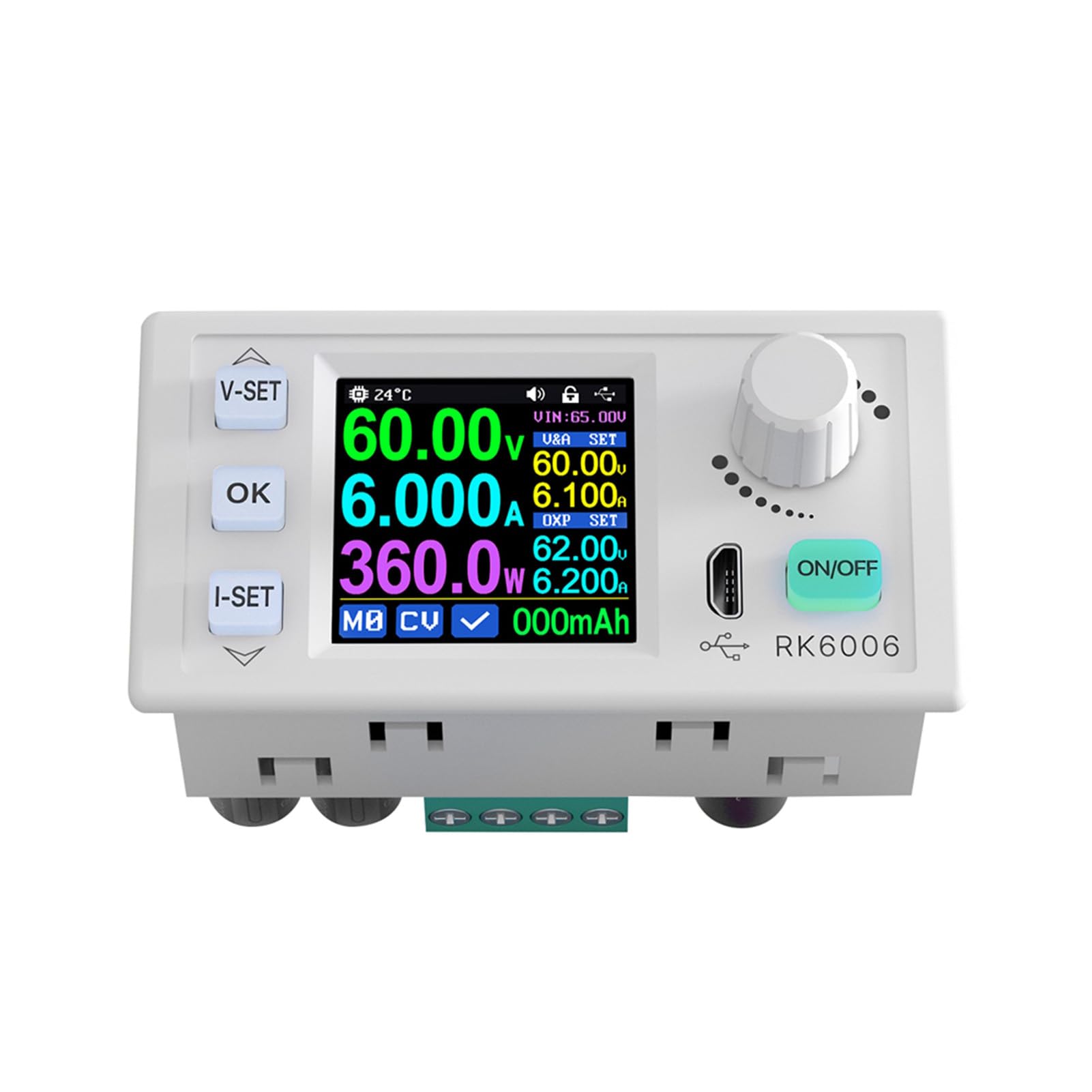 Stabilisierte Stromquelle, Einstellbares CNC-Gleichstromstabilisierungsnetzteil mit Mehreren Schutzfunktionen, 1,54-Zoll-LCD-Display, Hochauflösender Bildschirm, (RK6006-BT USB-