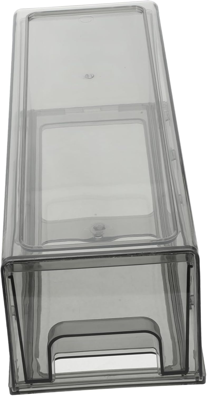 Mipcase 2pcs Fridge Storage Container for Organized Food Stackable Refrigerator Drawer Bin Transparent Design for Fruits Vegetables and Dairy Items