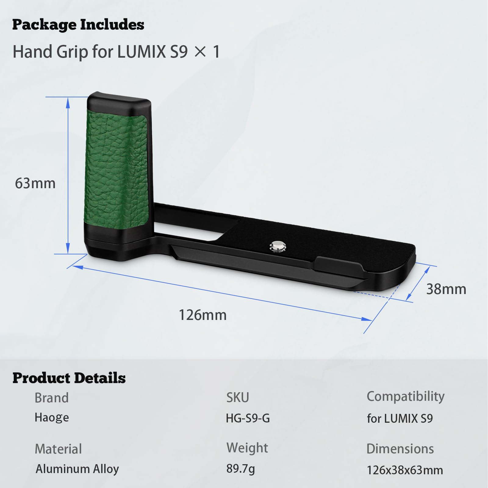 Amazon.com : Haoge HG-S9-G Handle HandGrip for Panasonic LUMIX S9