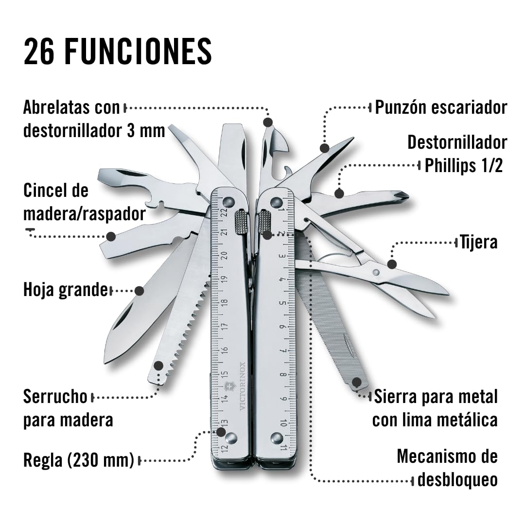 Victorinox Swisstool X, en Funda de Cuero