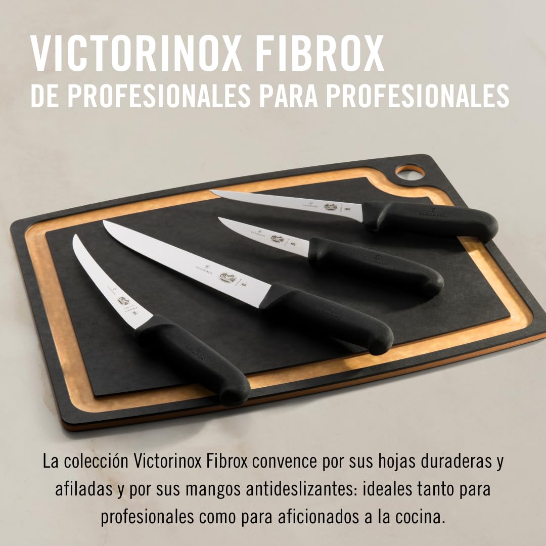 Victorinox Fibrox Cuchillo deshuesador 15 cm acero inoxidable hoja curva negro