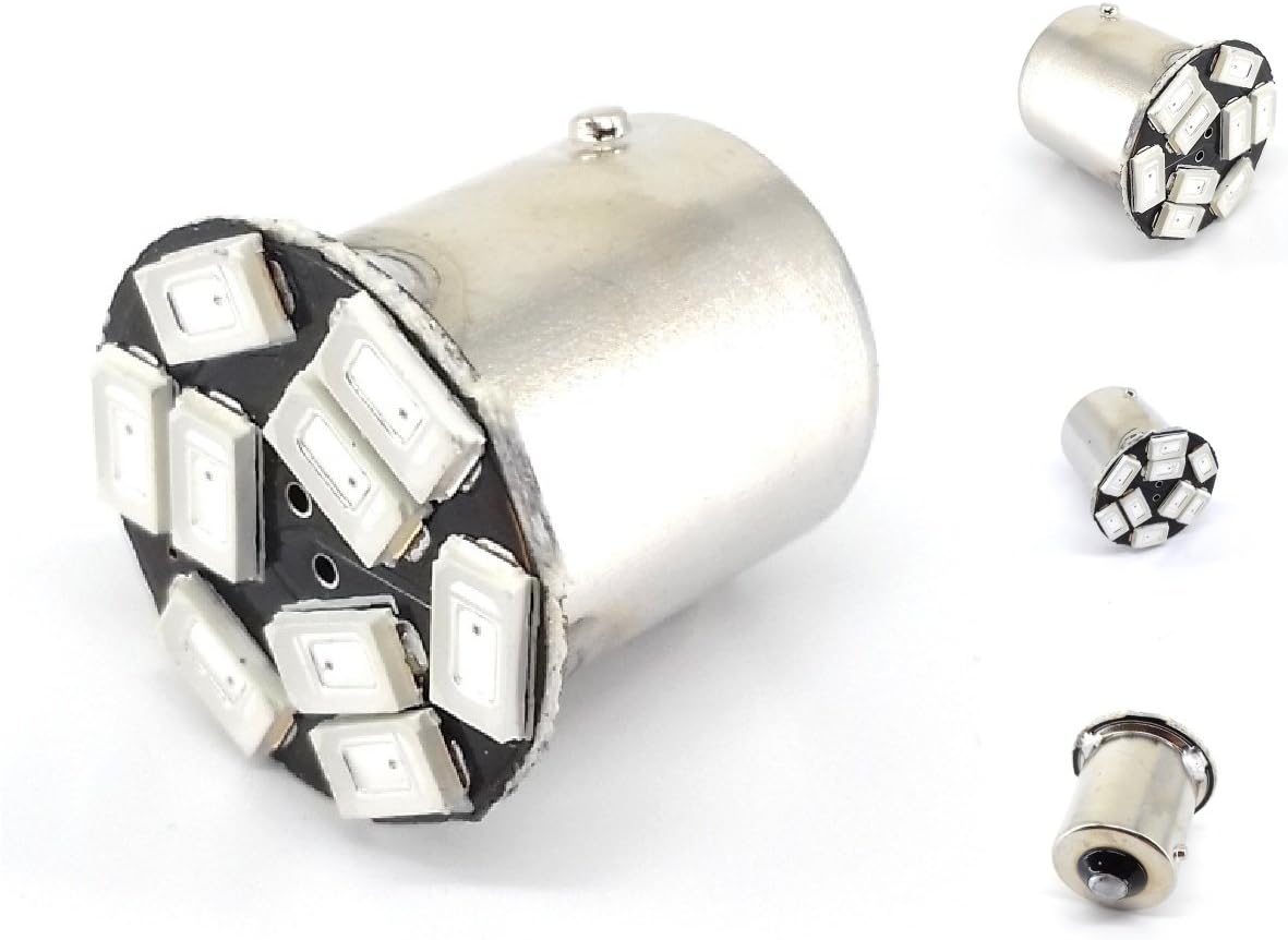 LED orange BA15S, R5W, R10W, P21W, 6137, 1156, 12V CANBUS 360lm