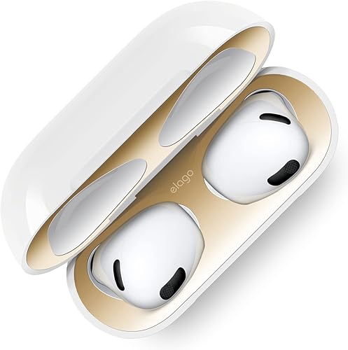 elago Protector contra el polvo compatible con AirPods 3, adhesivo a prueba de polvo compatible con AirPods de tercera generación 2021, protección
