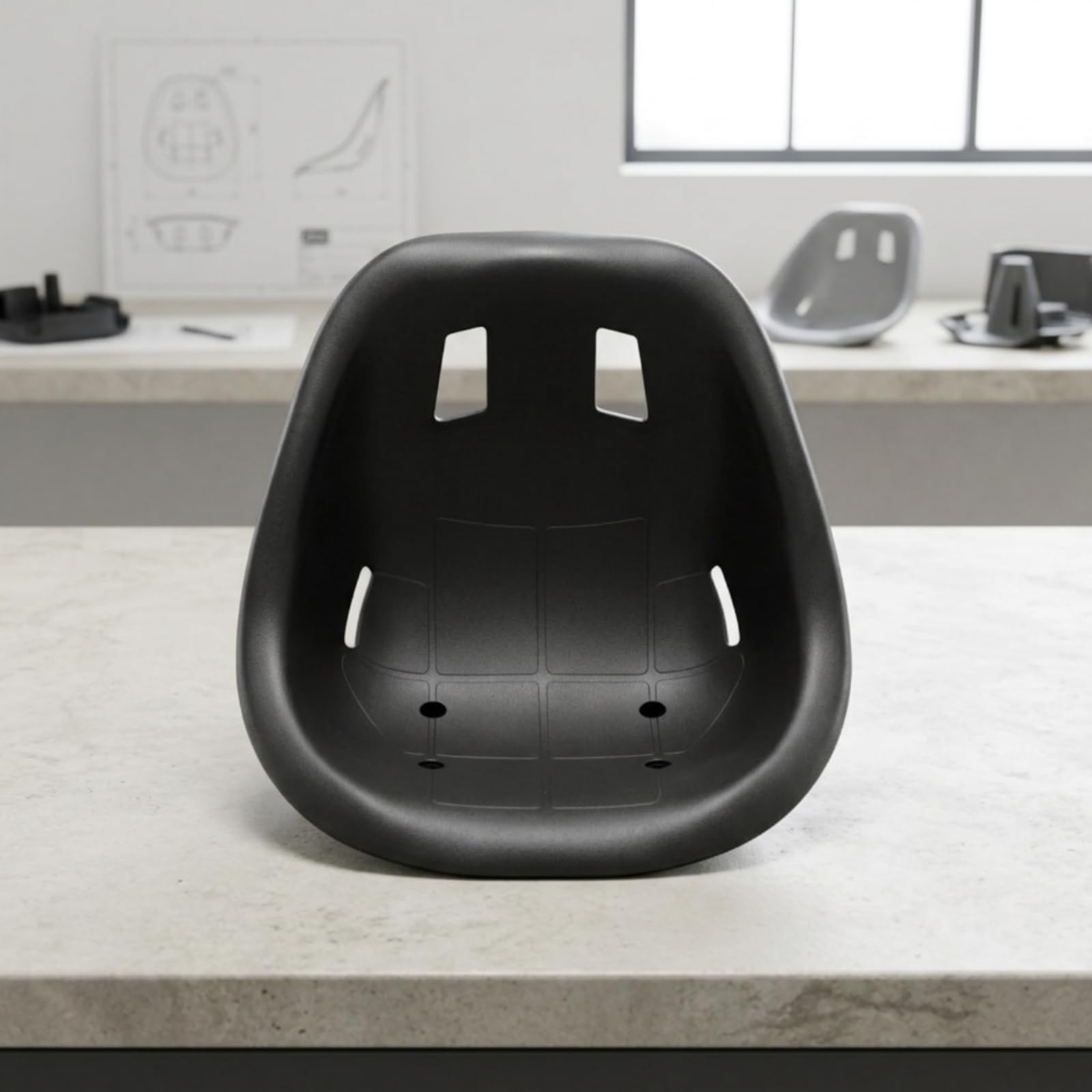 TISHITA Children Bike Seat Siège Enfant Siège Vélo Siège Kart Coque Profonde Ergonomique PP Robuste Contre l'usure Installation Simple et Adaptable Adapté aux Vélos d'enfants Karts Véhicules Modifiés