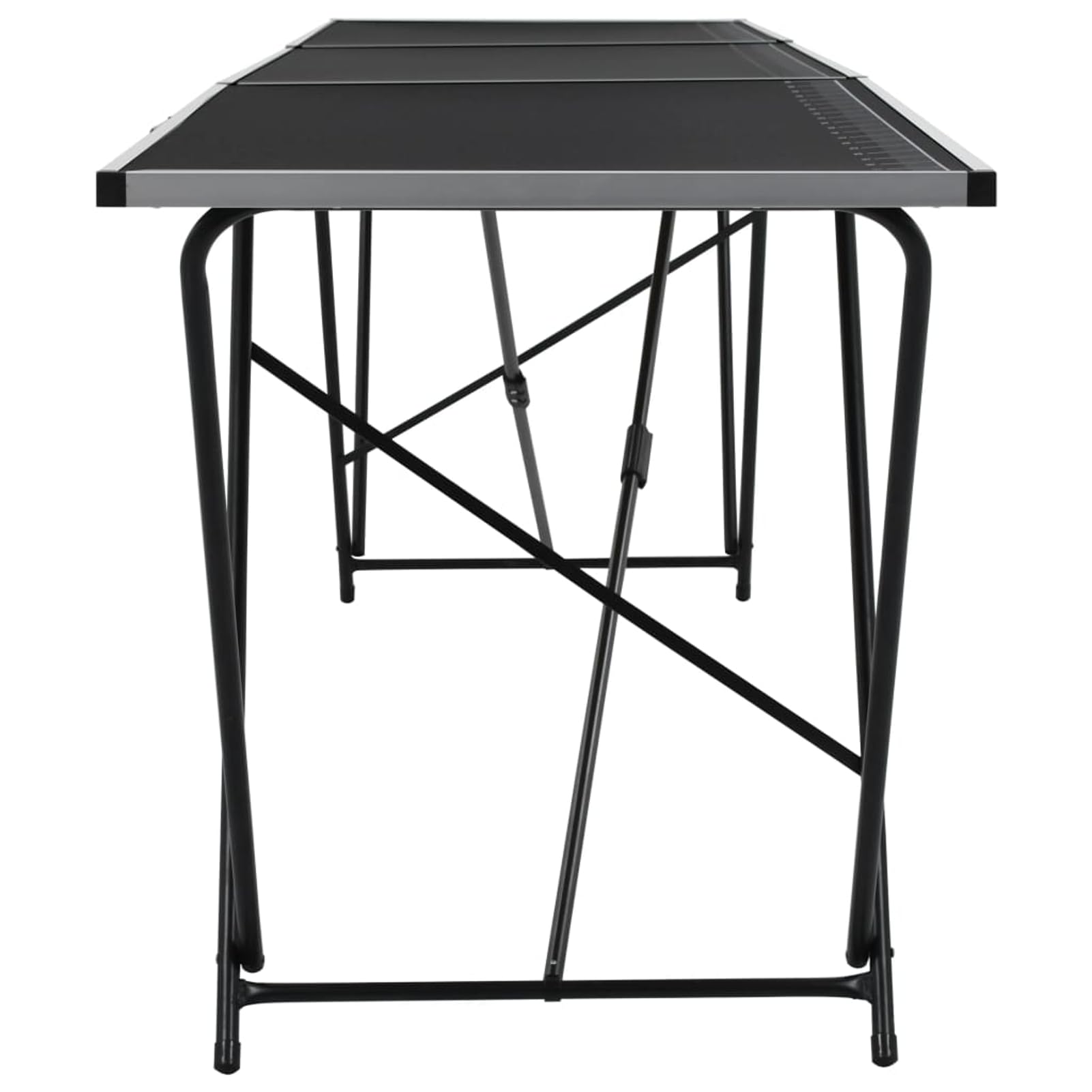 Gecheer Mesa para empapelar Plegable de MDF y Aluminio 300x60x78 cm