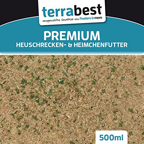 Heuschrecken & Heimchen Futter Insektenfutter Heimchenfutter, Heuschreckenfutter 500ml