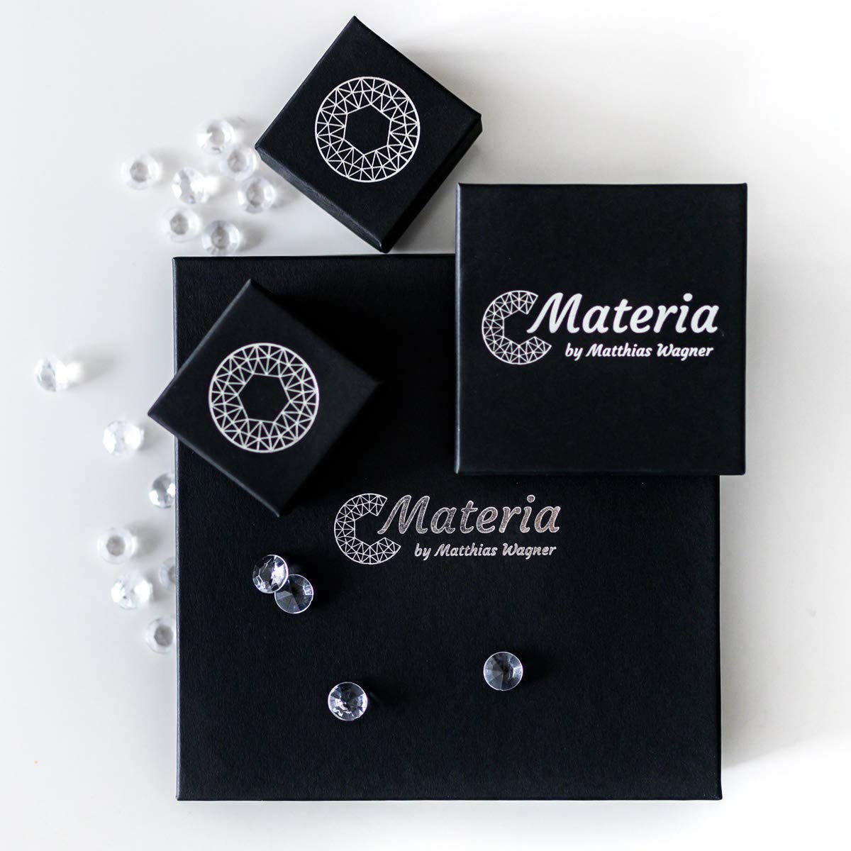 MATERIA by Matthias Wagner 3mm Panzerkette Silber 925 diamantiert rhodiniert Halskette Herren Damen