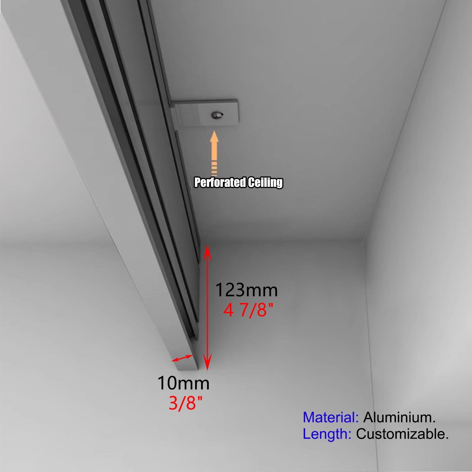 Rideau gris personnalisé Parmet Box - Rideaux occultants sans rail - 1,5 m de long - Décoration d'intérieur élégante - Parfait pour les intérieurs modernes
