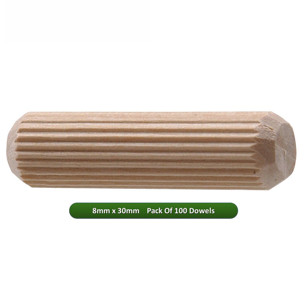 Fort Fasteners® Wooden Dowel 8mm x 30mm Pack Of 100