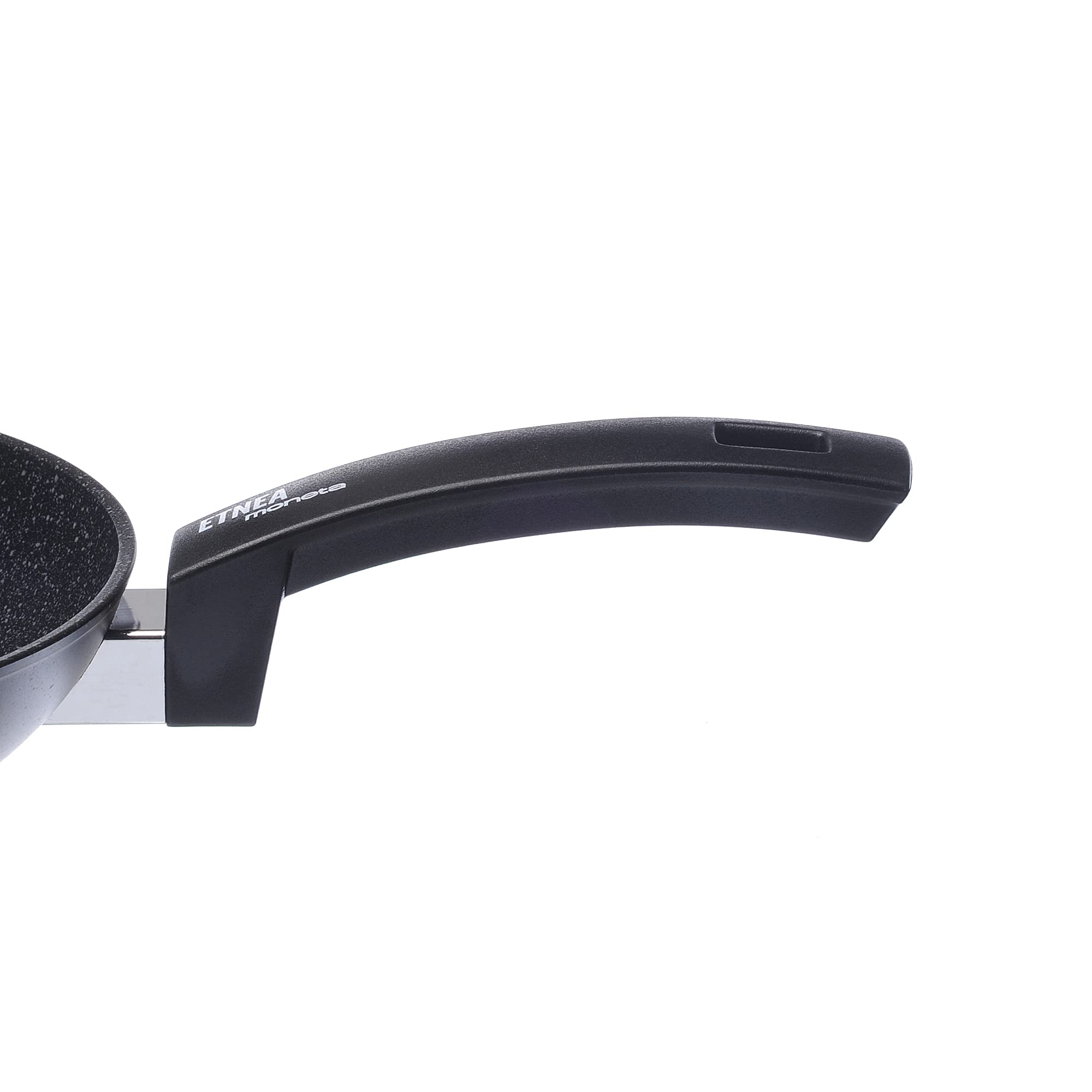 Moneta Etnea Artech Stone Ultra - Padella in Alluminio, Antiaderente, Nero, 28 cm