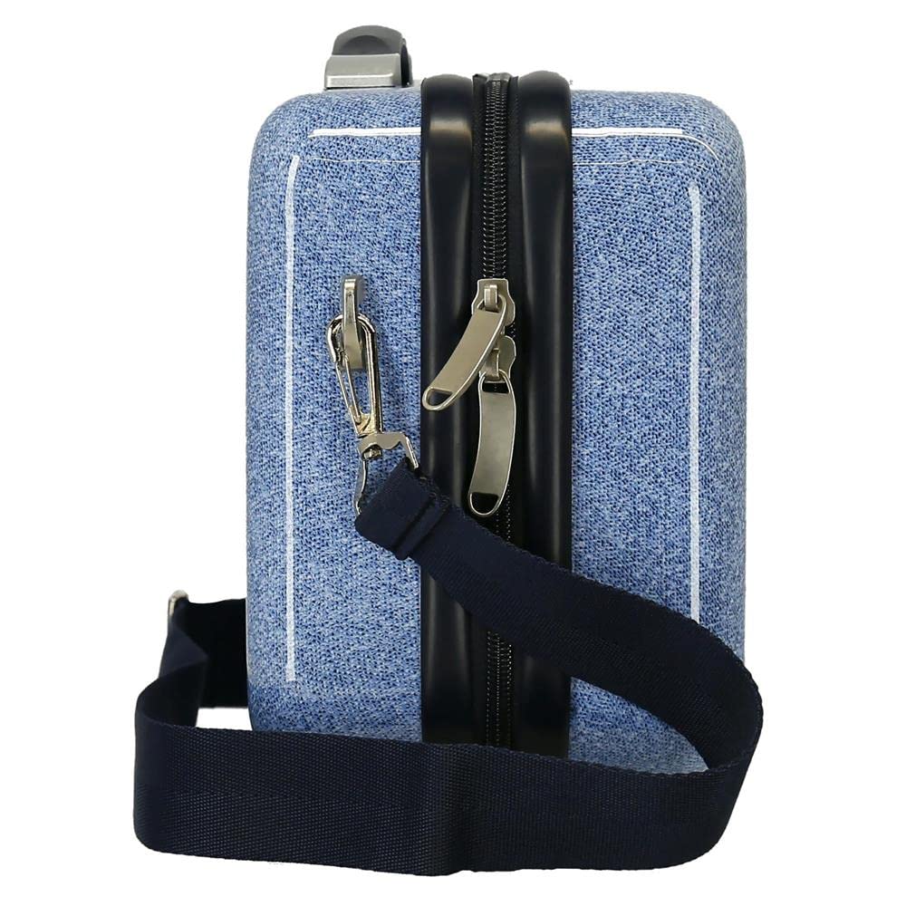 Pepe Jeans Dostosowany piórnik cyfrowy z paskiem na ramię niebieski 29 x 21 x 15 cm sztywny ABS 9,14 L