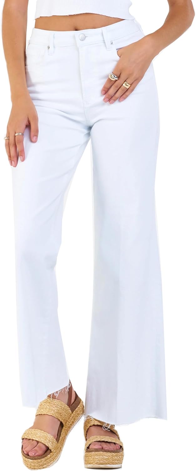 DEAR JOHN Fiona Wide Leg Women's Jeans High Rise Highwaisted Denim Classic Fit Full Inseam