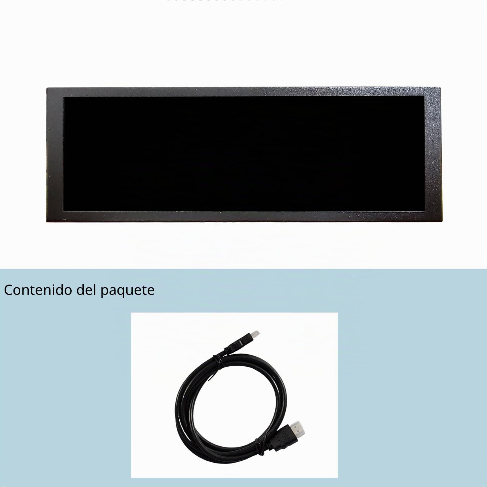 VSDISPLAY Mini Monitor IPS de 7.84 Pulgadas 1280 x 400 Pantalla LCD | como PC/computadora/Velocidad de Temperatura CPU GPU Pantalla Secundaria