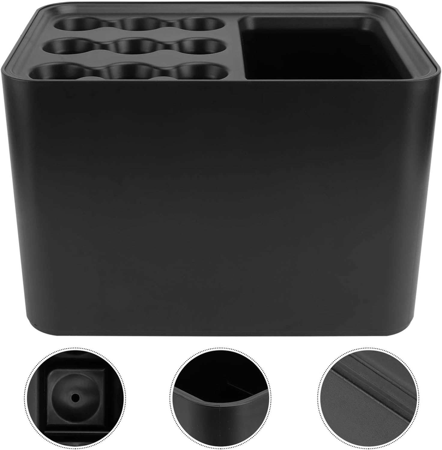 Cabilock Indoor Umbrella Holder Organizer Cane Walking Stick Holder Entryway Umbrella Stand with Removable Drip Tray for Home and Office Decoration Black