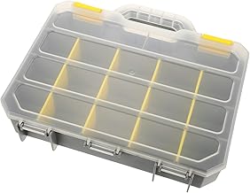 OSALADI Caixa Organizadora De Componentes Eletrônicos Caixa Organizadora De Armazenamento De Ferramentas Organização De Sala De Aula Pequeno Recipiente Claro Caixa Organizadora De