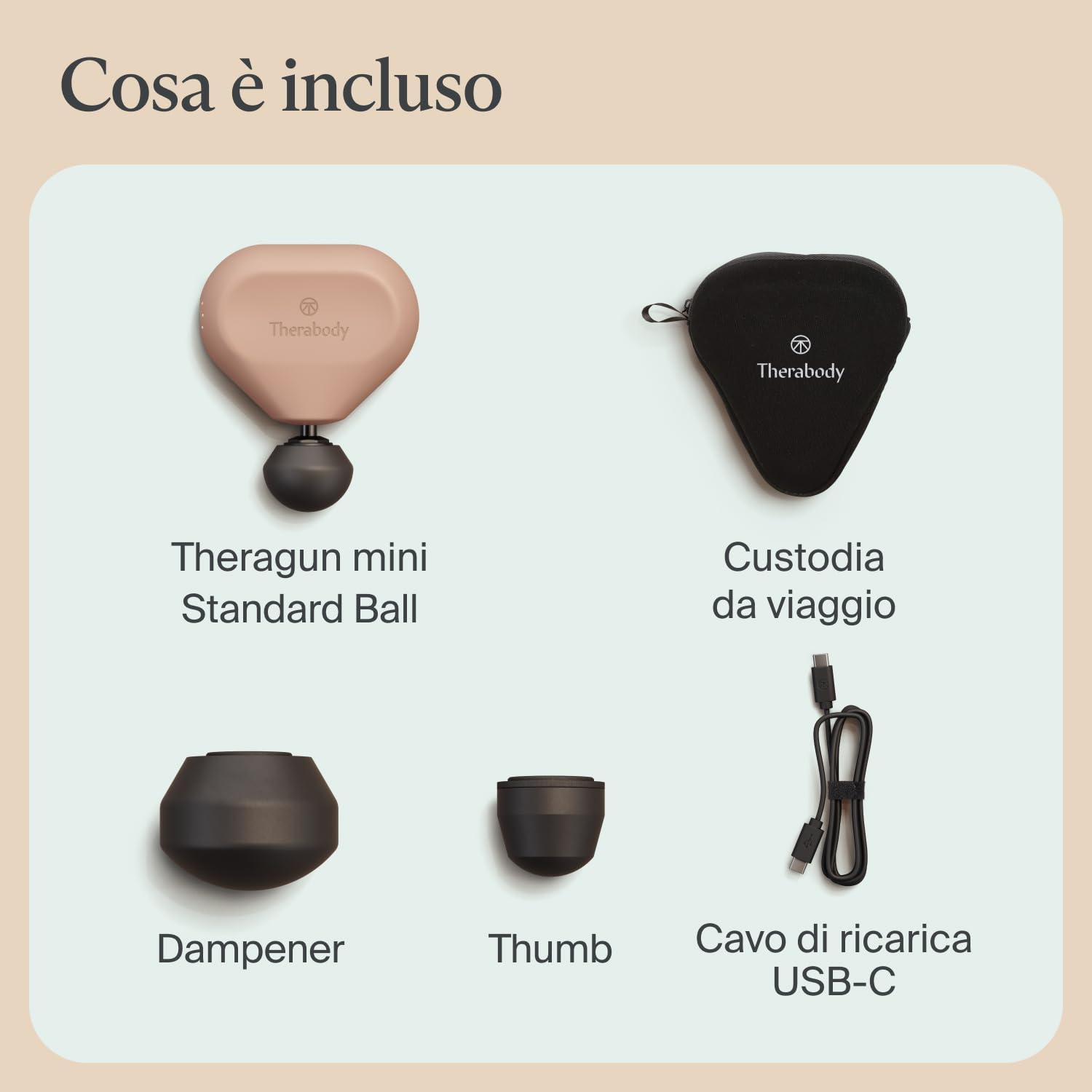 Theragun Mini di Therabody (3ª generazione) – Pistola massaggiante ultra portatile, ideale per i viaggi e per alleviare dolori e tensioni in modo rapido ed efficace ovunque tu sia – Rosa