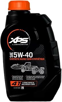 OEM XPS Rotax 4-Stroke Synthetic Blend Oil 5W-40 1 Quart Can-Am Ski Doo Sea Doo Engines 779133
