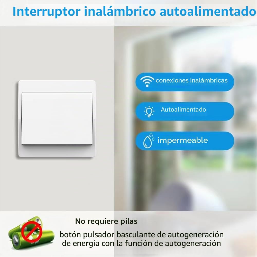 220v interruptor inalambrico autoalimentado cinetico interruptores inalambricos sin bateria rf interruptor remoto pulsador inalambrico conmutador luz inalambrico para iluminacion del hogar