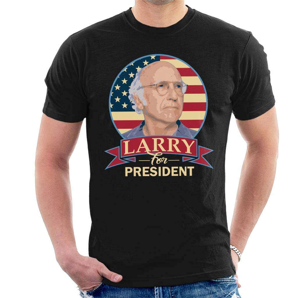 Curb Your Enthusiasm Larry David for President Men's T-Shirt Black