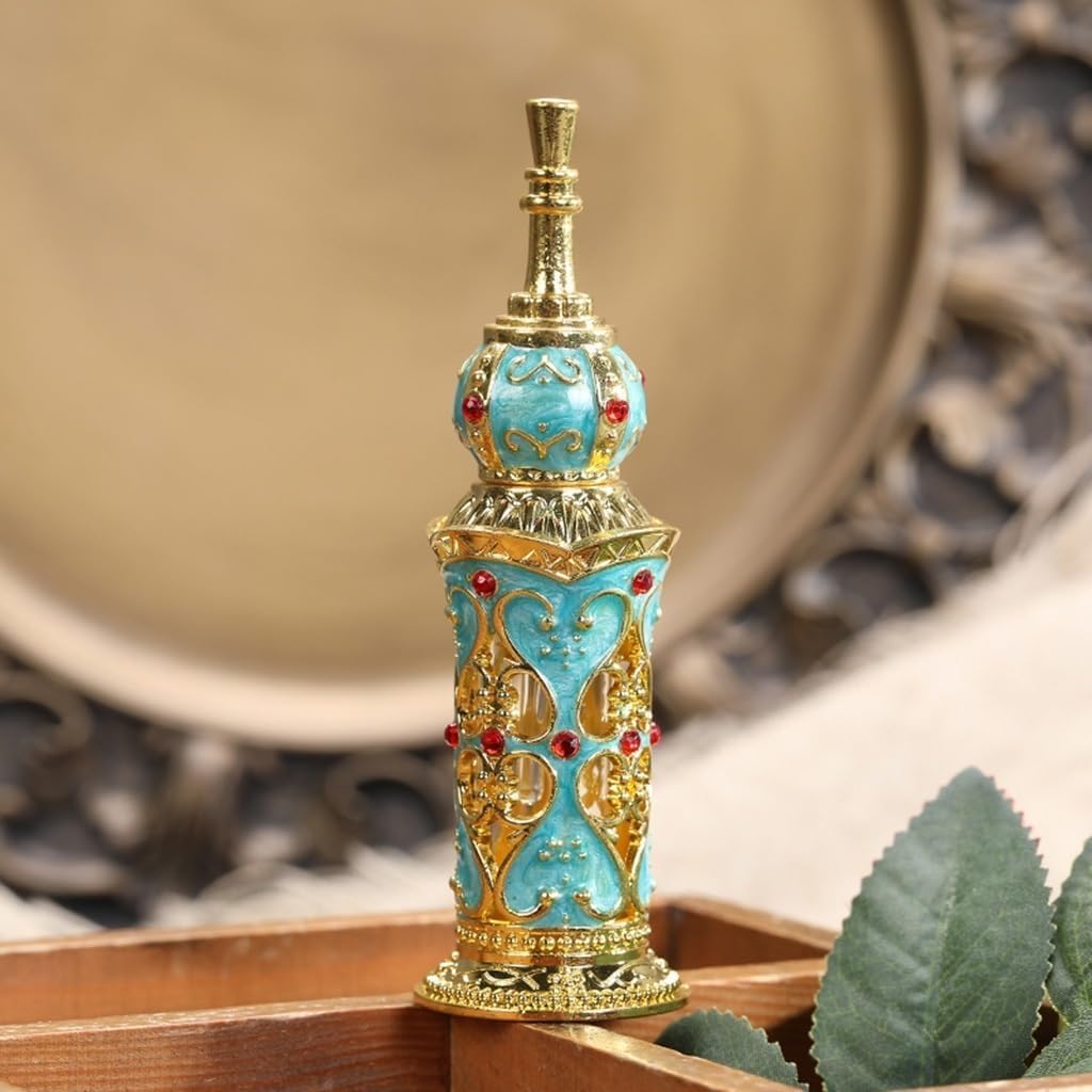 Butelka na perfumy w stylu vintage 12 ml Pusty szklany pojemnik wielokrotnego użytku Dekoracyjne butelki zapachowe do podróży