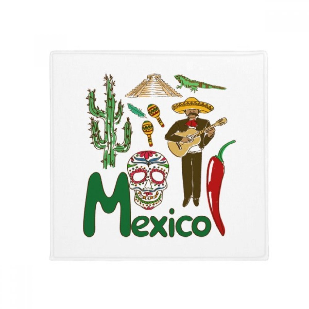 Mexique Motif National Symbole Point de repère Anti-Slip Plancher Pet Mat Place Accueil Cuisine 80cm