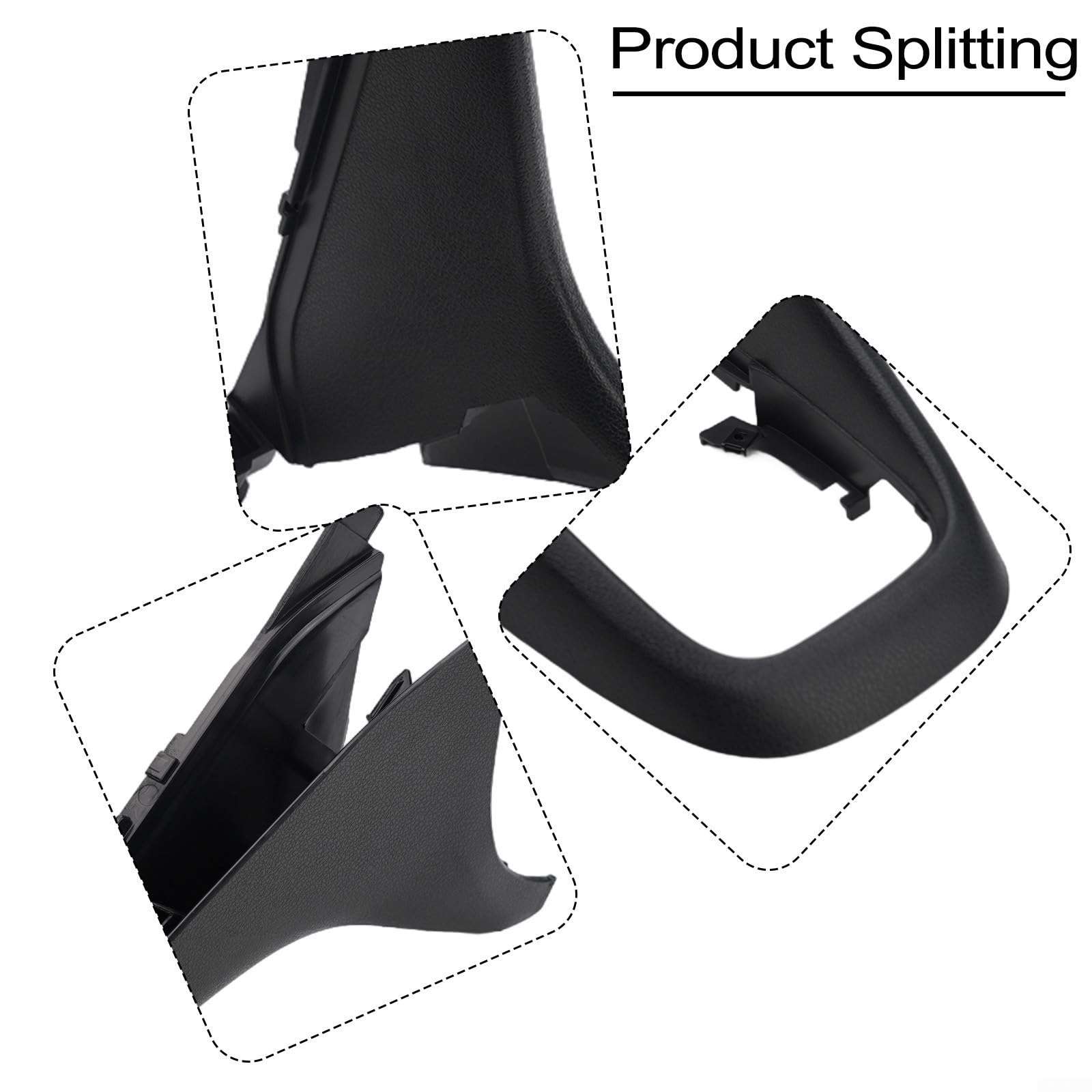 Cubierta negra para panel de cambio de marco de consola central, para Golf-6 MK6 2008-2013, decoración interior ABS reemplazo directo OE-5K0863680