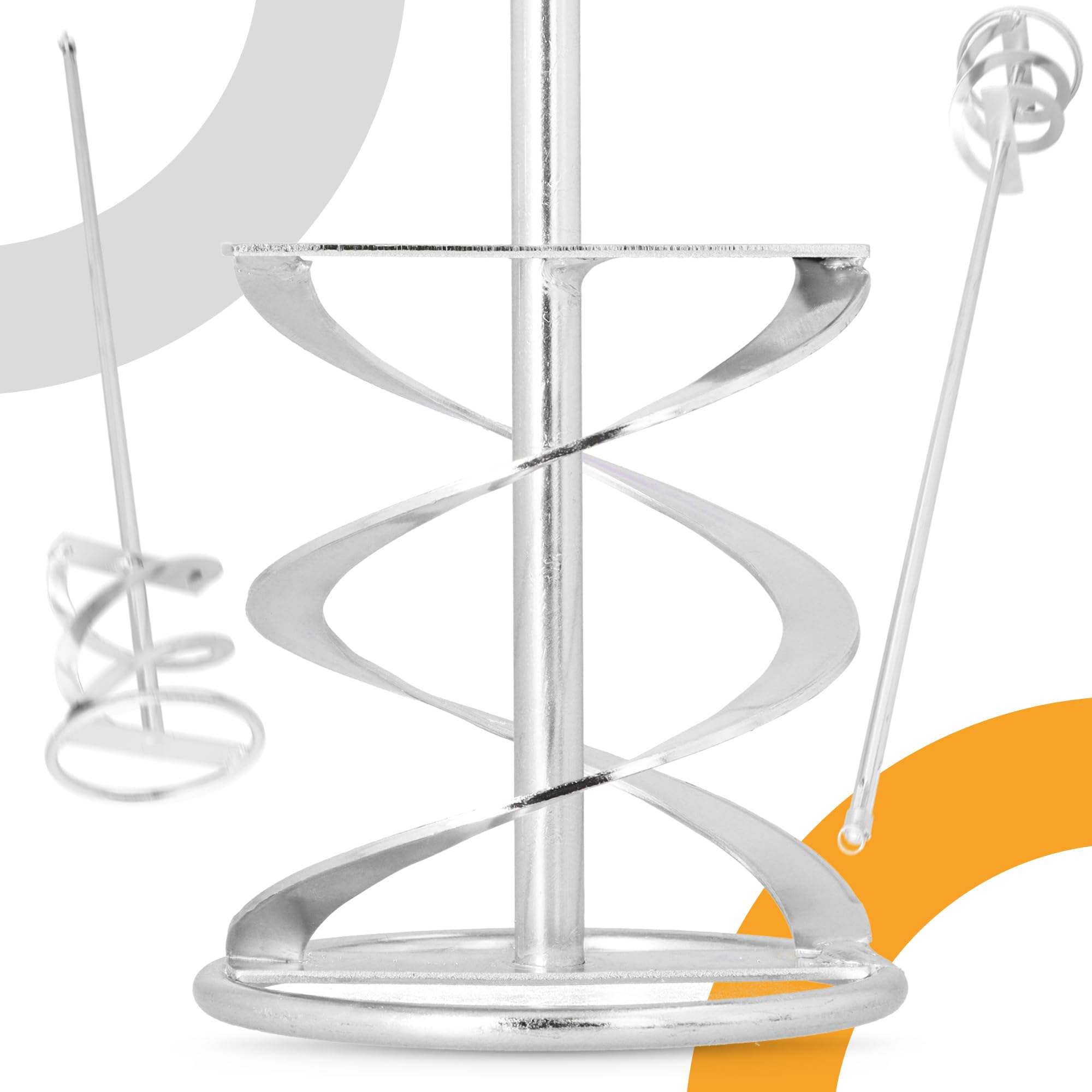 Asta Miscelatrice 100x600 mm SDS Plus Malta Gesso Cemento Vernice Colla Mescolatore Spirale Acciaio Inox
