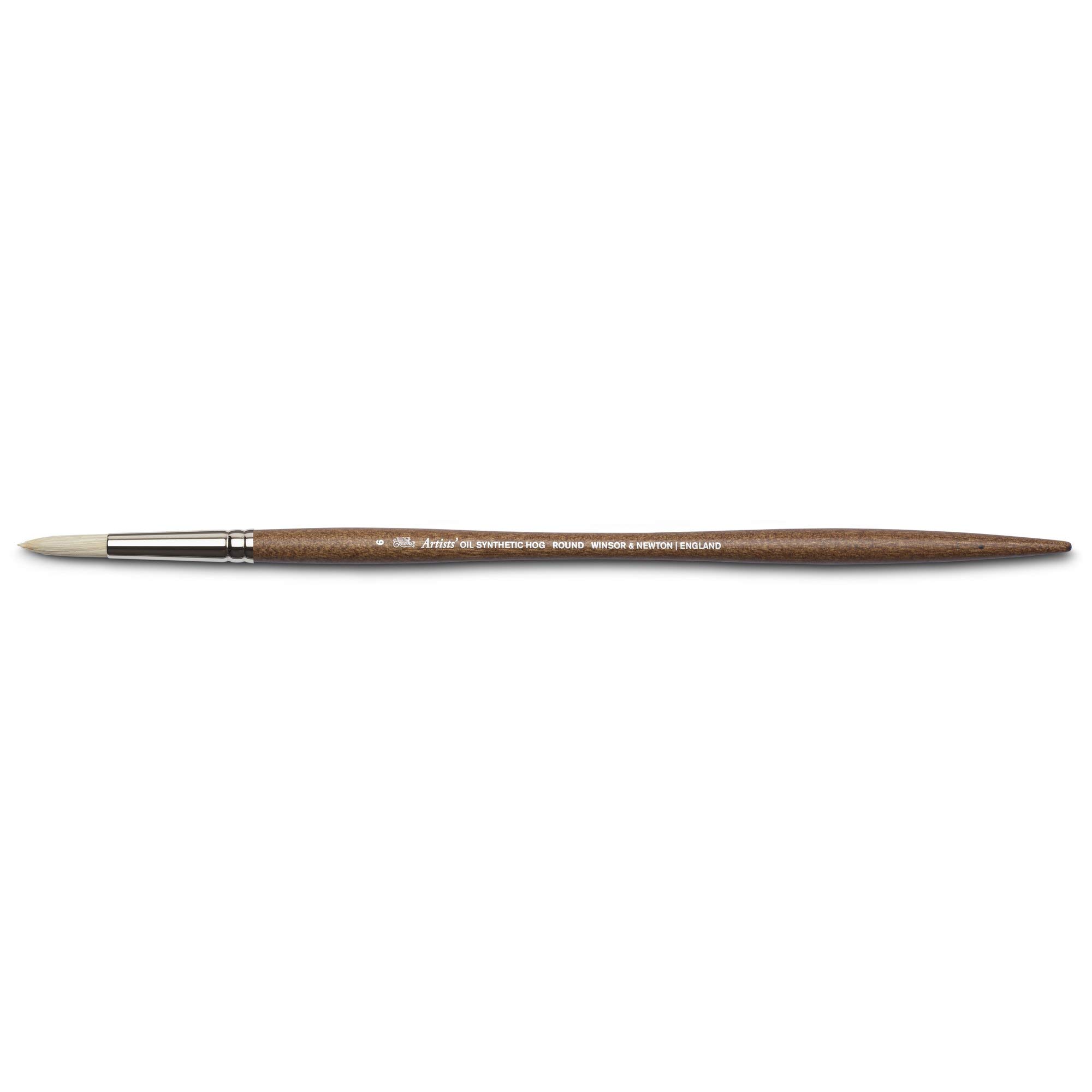 Winsor & Newton Pincel para óleo Artist's sintético, Marrón, redondo nº6