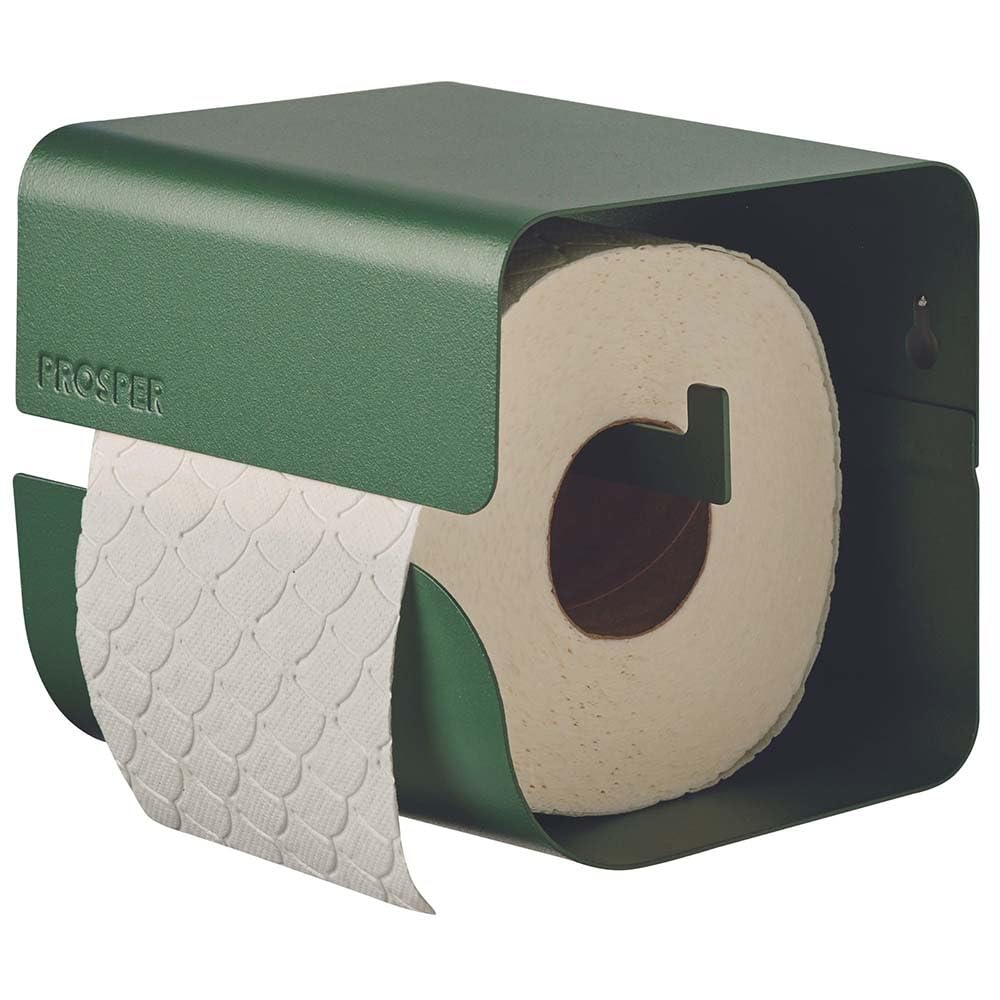 PROSPER Dérouleur papier toilette, Porte-​papier toilette, Fabrication française, Support papier toilette, Fixation murale visserie fournie, MINIMALI