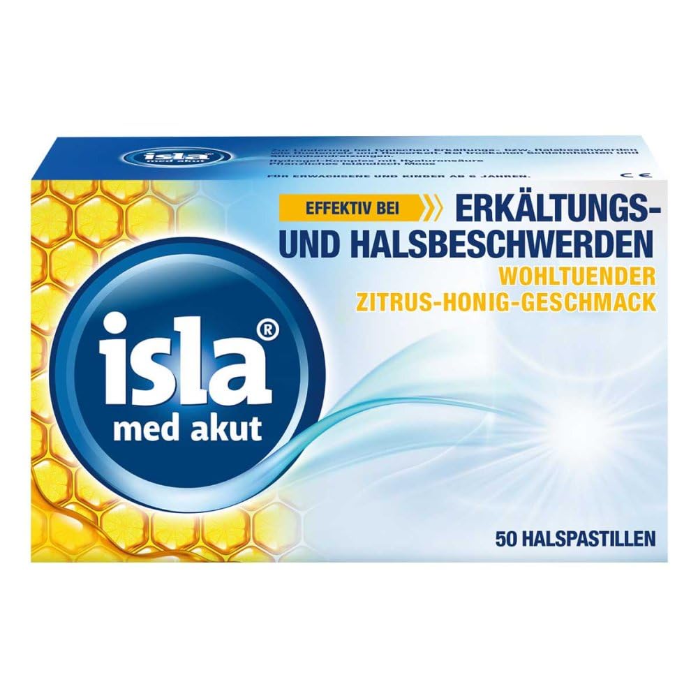 Isla med akut Zitrus-Honig Pastillen, 50 St