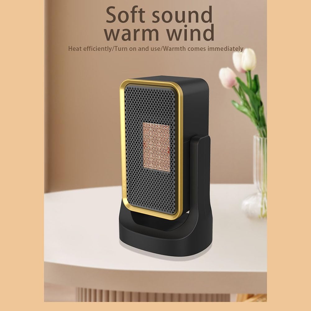 Scaldabagno, Scaldabagno da Scrivania con 900W 45° Angolo Regolabile Piccolo Scaldabagno Elettrico per Uso Interno in Ufficio Spina EU