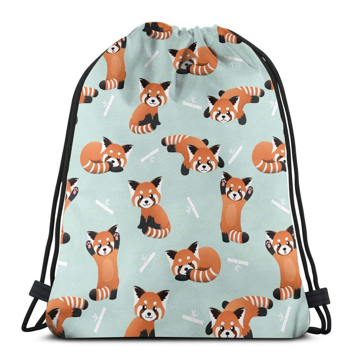 Cartoon Bears Drawstring Backpack for Men & Women,Waterproof String Bag Nylon Gym Sport Traveling Sackpack Cinch