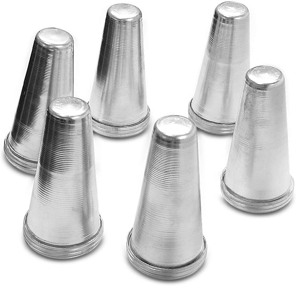 Aluminium Kulfi Moulds with Lid Aluminium Kulfi Moulds For Home/Restaurants/Cafe Ice Candy Popsicle Molds Pack of 12 Pop Ice Cream Molds