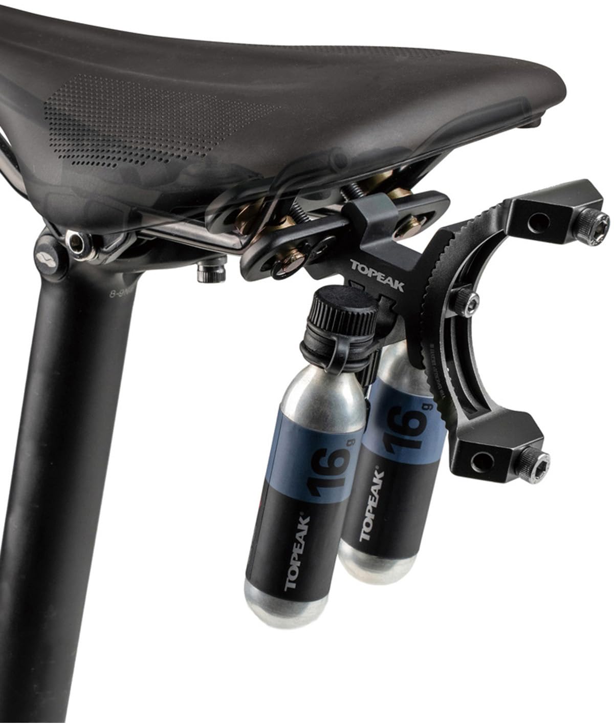 Topeak Tri-Backup Elite 2 uchwyt na butelkę i akcesoria, Unisex Dorosły, Czarny, Unisex