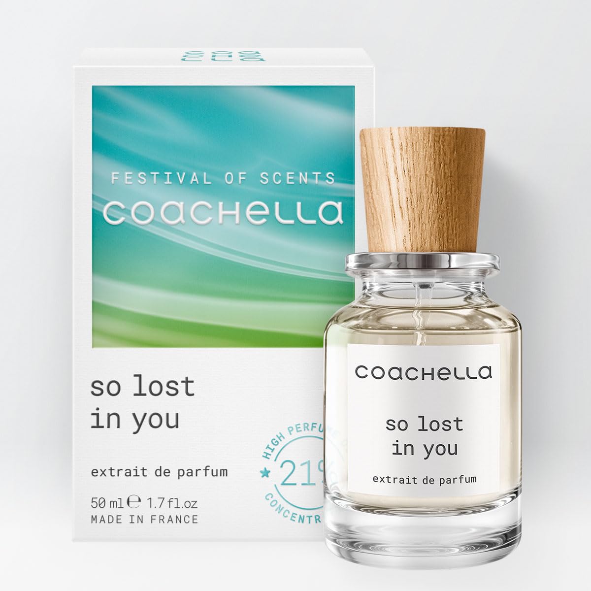 Coachella So Lost in You - Extrait de Parfum 50 ml | Unisex | 21 % Duftöl | Made in France | Floral, Fruchtig & Holzig | Langanhaltend