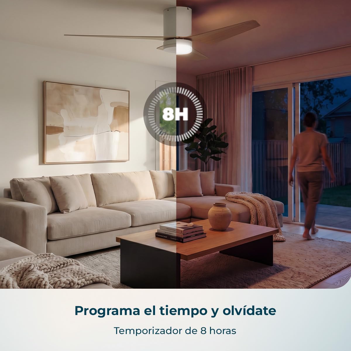 Cecotec Ventilador de Techo 25W EnergySilence Aero 5330 JellyFrisbee White