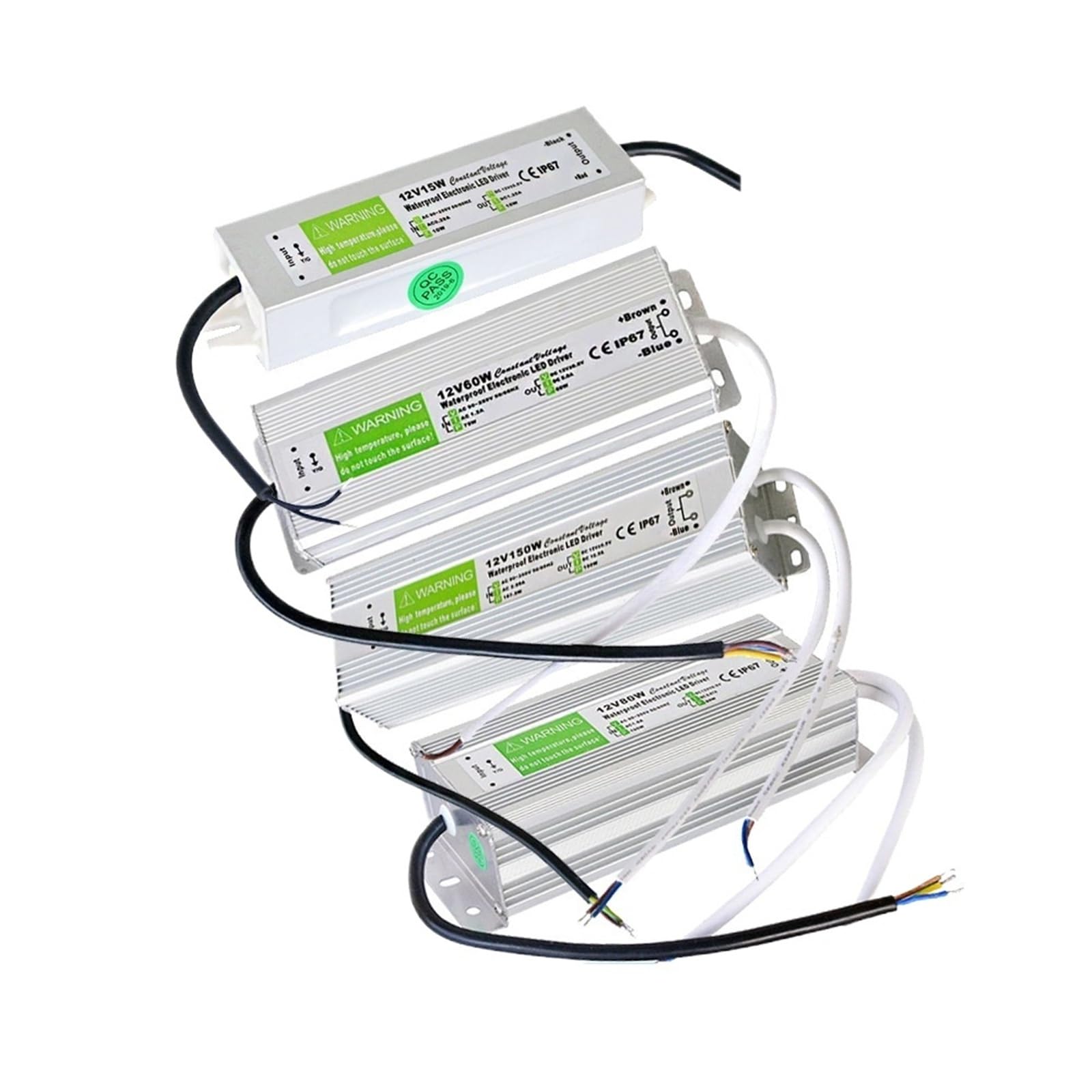 Transformateur 12V 100W boîtier robuste compact à haute dissipation - 3