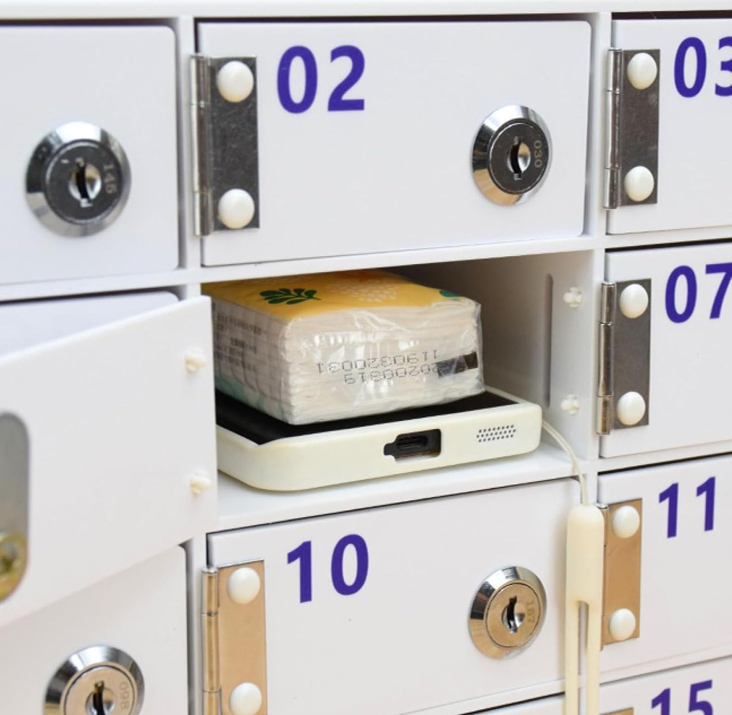 Supporto da parete per telefono cellulare con 12 slot serratura a chiave per ufficio e classe dispositivo mobile sicuro 100 slot design durevole e salvaspazio