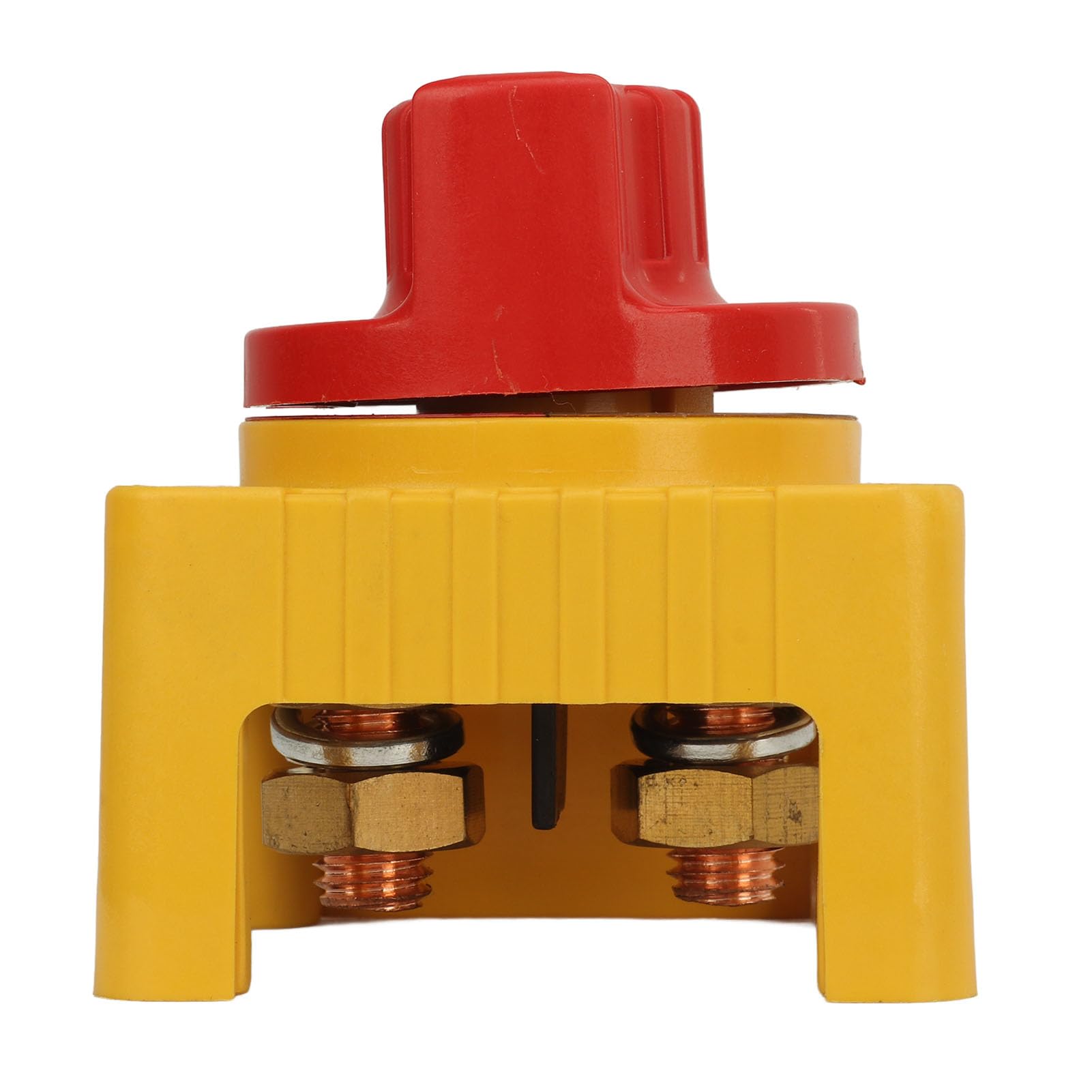 300A Battery Disconnect Switch Battery Isolator Master Switch Copper Terminal ON OFF Position for Car Truck Yacht Light Commercial Vehicle (Yellow)