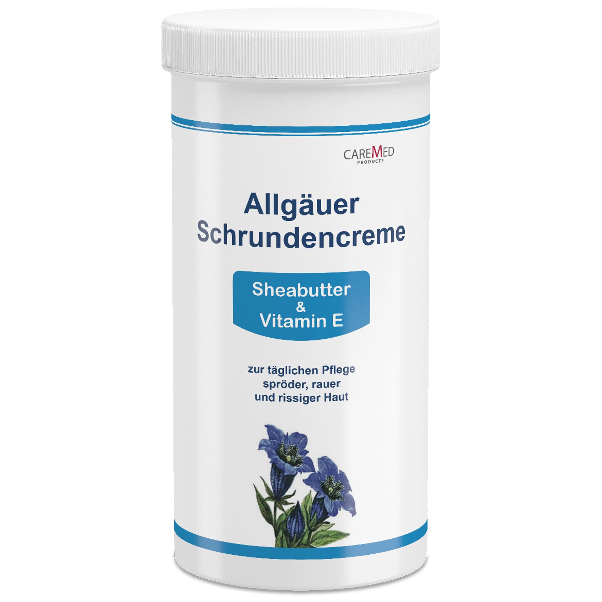 Allgäuer Schrundencreme bei spröden und rissigen Füßen, Schrundensalbe, sehr trockene Füsse, 450ml Nachfüll