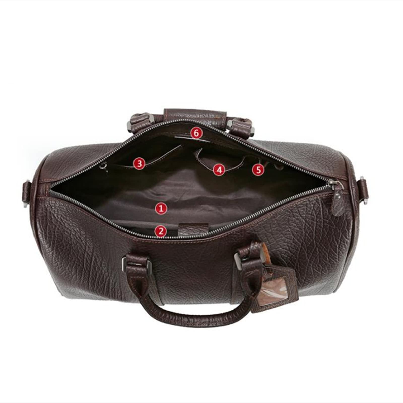 Bolso de Equipaje de Mano para Hombre Bolso de Viaje Cuero Travel Gym Sports Fin Semana para Mujeres Hombres