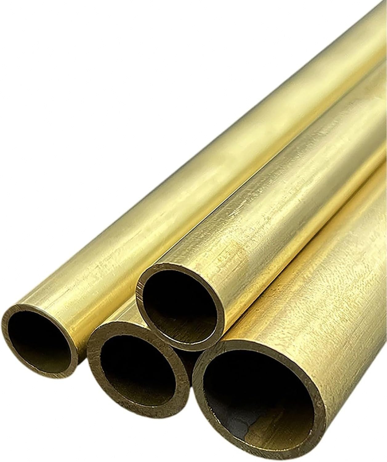 32 mm Messingrohr Rund – 500 mm Länge, Wandstärke 1/1,5/2 / 3 mm wählbar, hochfeste gerade Präzisionsrohr Leitungen für Heimwerker und Modellbau, 32 * 2mm, 32 * 2mm