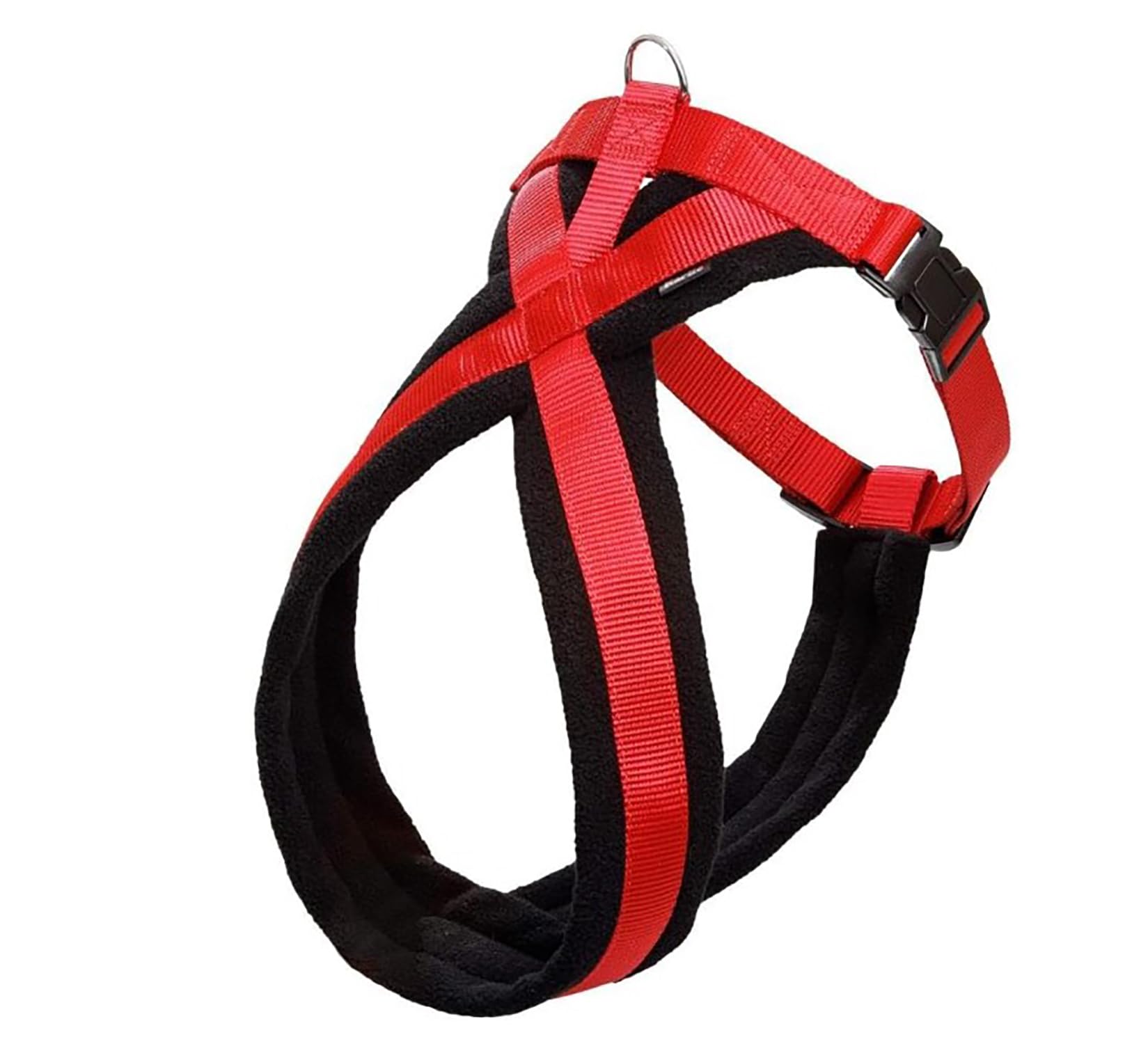 Karlie Yumuşak Göğüs Tasma 48-55 cm Siyah-Kırmızı